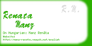 renata manz business card